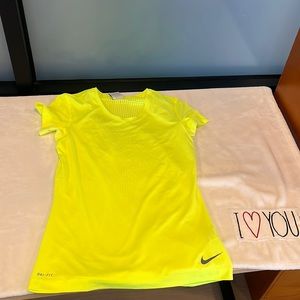 DRI-FIT Nike neon athletic women’s shirt